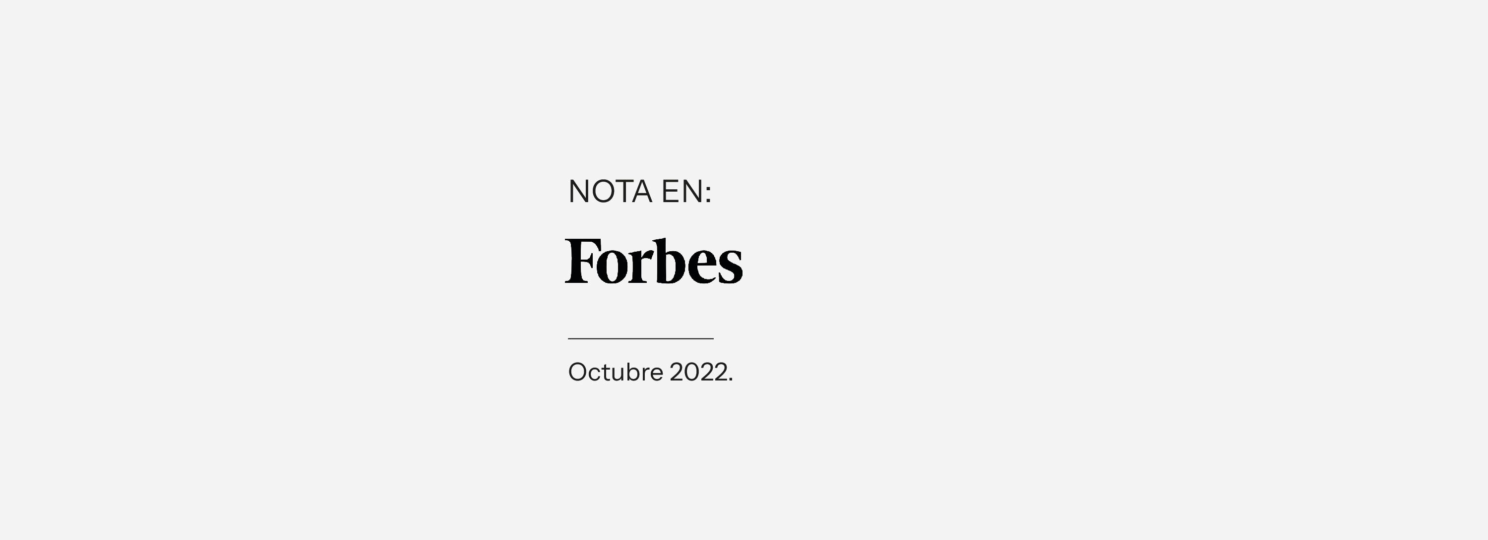 Nota en Forbes digital